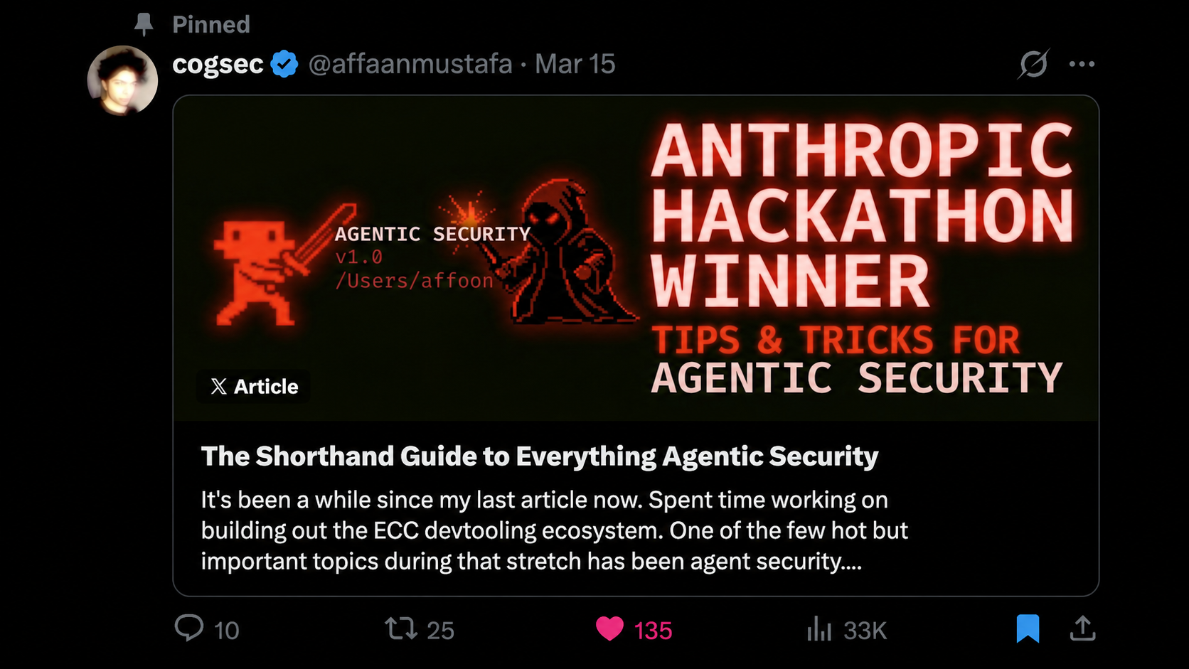 The Shorthand Guide to Everything Agentic Security